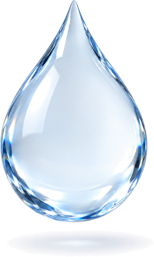 Water droplet illustration representing urinary health